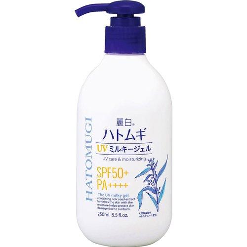 Reihaku-Hatomugi-UV-Milky-Gel-SPF50-PA-Pump-250ml