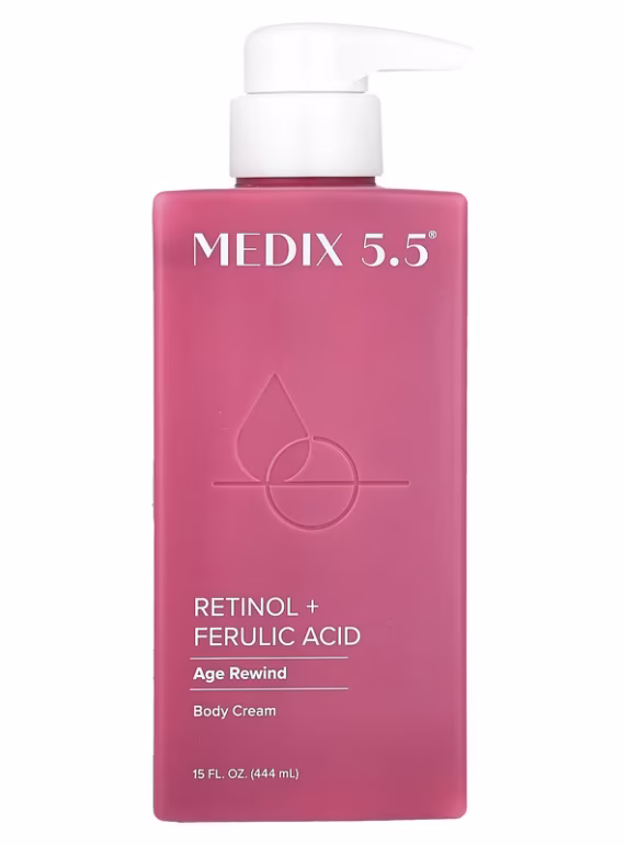 Medix 5.5, Body Cream, Retinol + Ferulic Acid, 15 fl oz (444 ml)