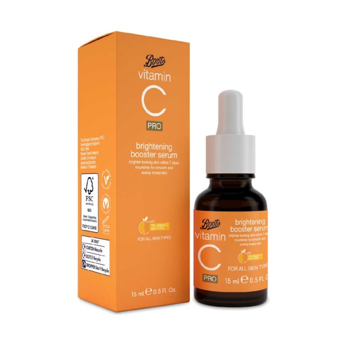 Boots Vitamin C Pro Brightening Booster Serum 15ml