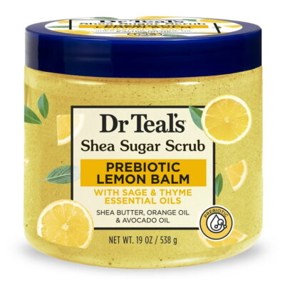 Dr-Teal-s-Shea-Sugar-Body-Scrub-with-Prebiotic-Lemon-Balm-and-Essential-Oils-19-oz_cc7c14af-a931-4a8e-8e37-4f8c8e44559e.7eac7337c3a88fd4914ed852fe4165d9