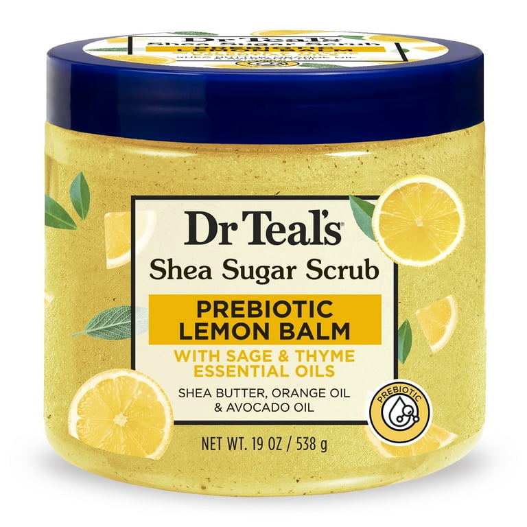 Dr-Teal-s-Shea-Sugar-Body-Scrub-with-Prebiotic-Lemon-Balm-and-Essential-Oils-19-oz_cc7c14af-a931-4a8e-8e37-4f8c8e44559e.7eac7337c3a88fd4914ed852fe4165d9